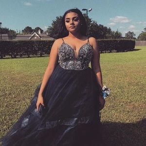 Rhinestone Prom Dress
